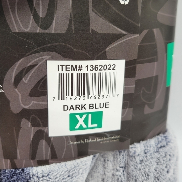 Disney Mickey Mouse Fleece Lounger Sherpa Hood Dark Blue XL - Picture 11 of 13